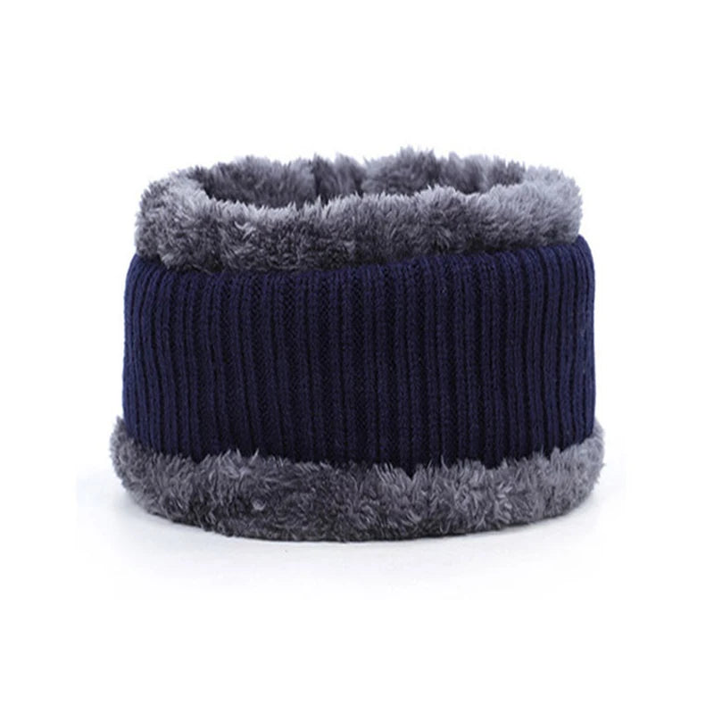 NEW style Skullies Beanies Hat Adult Women Men Winter Crochet Knited Hat Plus Velvet Warm Baseball Cap Visor High Quality