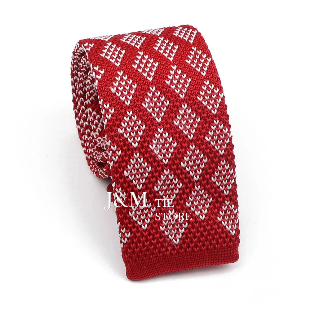 New Knit Ties For Men Casual Skinny Pink Blue Necktie Boys Girls Party Knitted Striped Neck Tie Wedding Groom Necktie Neck Wear