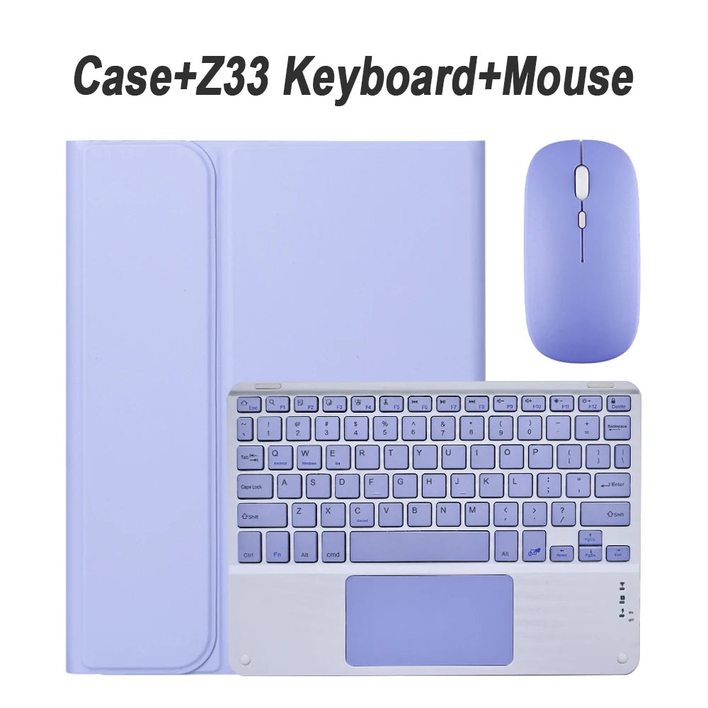 For Samsung Galaxy Tab A9 Plus 11 inch Case, Keyboard Case for Samsung Galaxy Tab A9+ 11 inch SM-X210/X216/X218