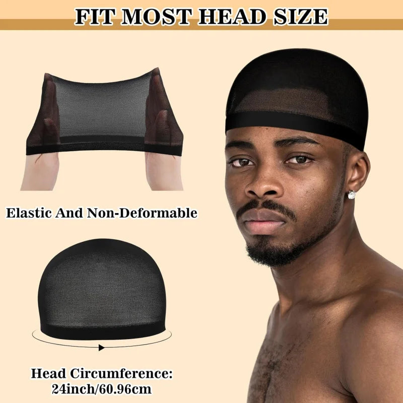 Ramede Stocking Wave Cap for Men Adult Stretchy Nylon Skull Wave Lightweight Beanie Caps Waves for Man Women