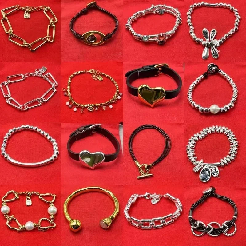 New best-selling fashionable geometric bracelet with interlocking rings, ladies' commemorative day gift bag