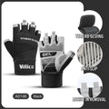 Cycling Gloves Half Finger Gym Weightlifting Dumbbell Training Anti-Slip Fitness Gloves Workout Crossfit Exercise Gloves