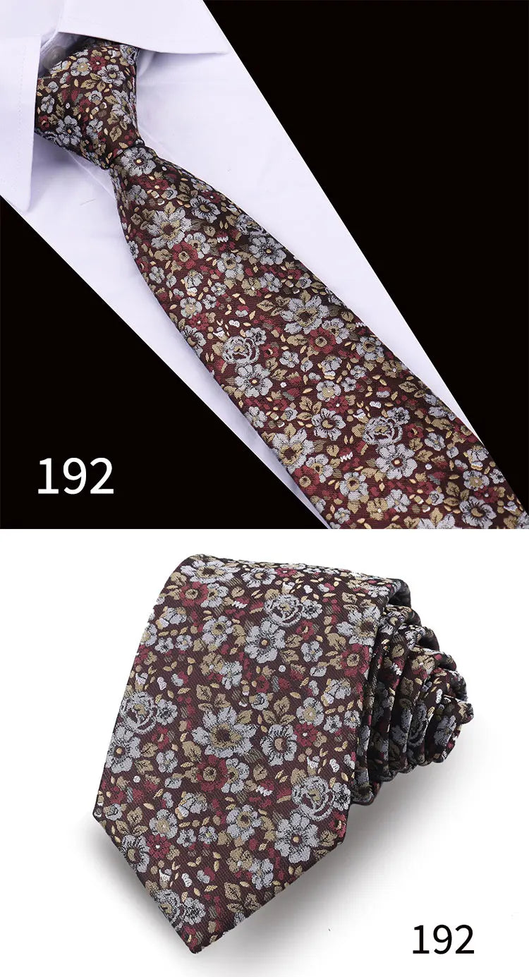Men Tie Necktie For Men Business Wedding Party Luxury Paisley Necktie Fashion Floral Mens Neck Tie Accessories Wholesale Gravata