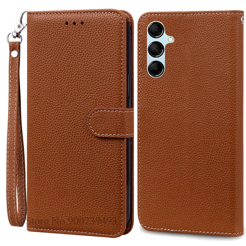For Samsung Galaxy M55 Case Leather Wallet Flip Phone Case For Samsung M55 M156B Cover For Samsung Galaxy M55 5G Case Fundas