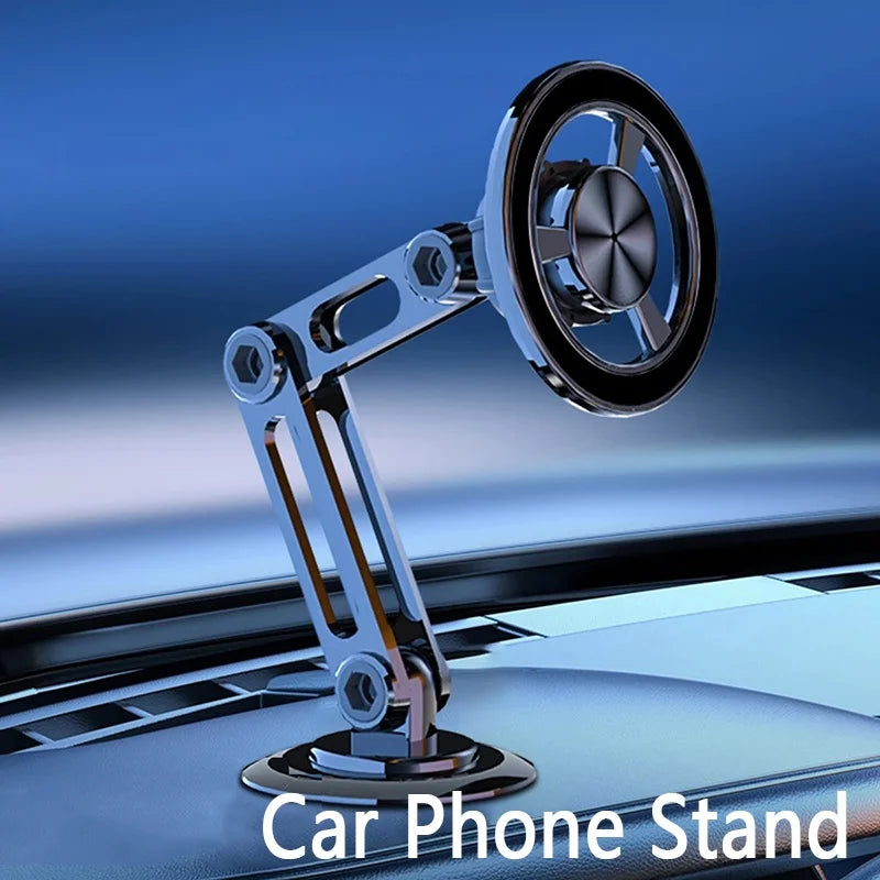 Magnetic Car Phone Holder 360° Rotatable Stand Strong Magnet GPS Navigation Bracket For MagSafe For iPhone 17 16 Xiaomi Huawei