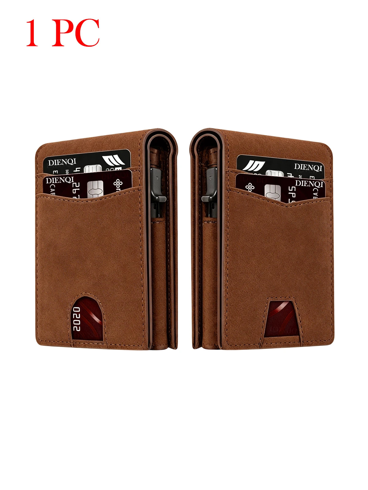 DIENQI Rfid High Quality Business Credit Card Holder Men Wallet Carbon Fiber Travel Pocket Wallet Money Bag Purse Gift for Men