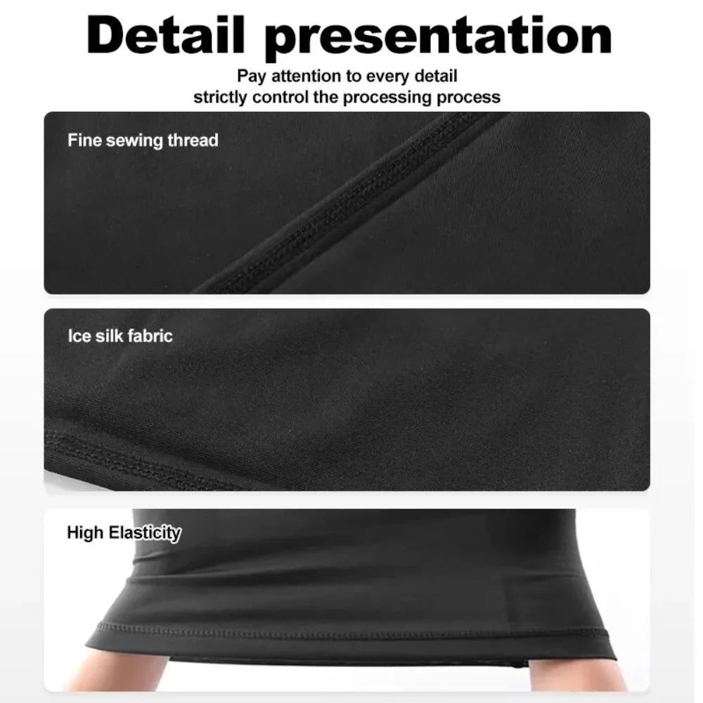 Cycling Half Face Cover Motorcycle Neck Warmer Riding Neck Gaiter Cooling Climbing Running Hiking Neck Wrap Ice Silk Dust