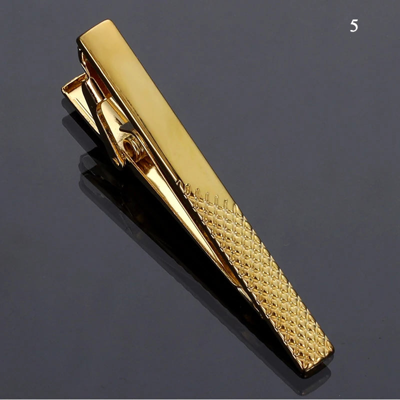 1pc Men's Short Tie Clip Simple Style Pin Clasp Rose Gold Color Male Business Necktie Clip Classic Men Jewelry Accessories Hot