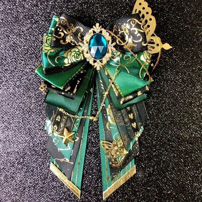 Men's Bow Tie High-end Luxury Wedding Bowtie Women's Lolita Brooch Anime Shirt Dress Accessories Handmade Jewelry Collar Flowers