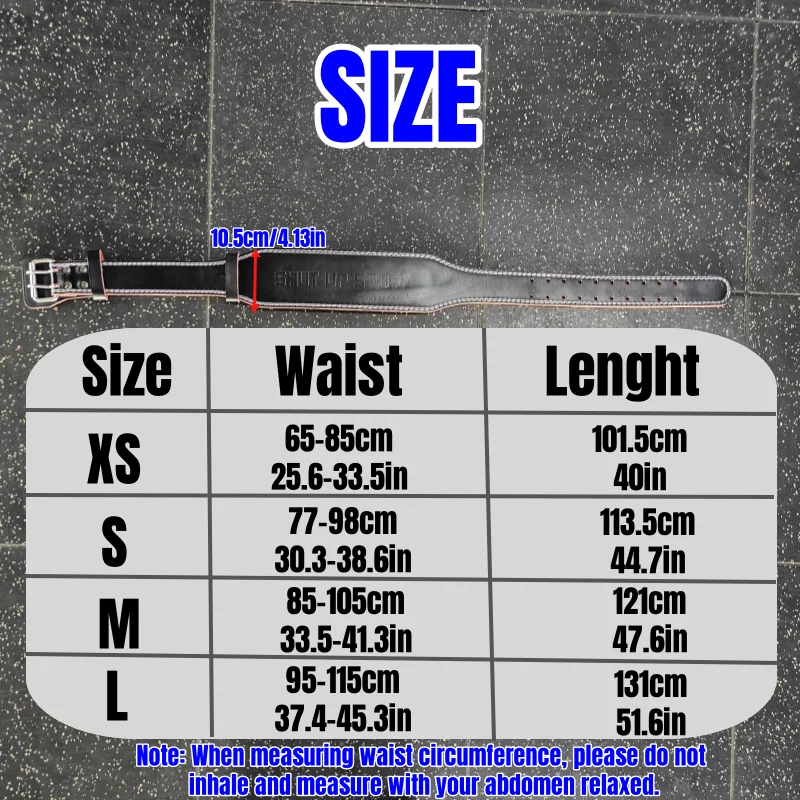 Gym Weightlifting Belt with "Shut Up Squat" Fitness Belt for Men Women Powerlifting Belt with Waist Pad for Weight Lifting Squat