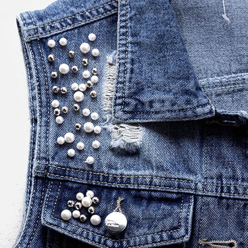 Chalecos Para Mujer Denim Vests Korean Fashion Sleeveless Jean Jackets For Women Waistcoat 5XL Gilet Jaqueta Feminina Jaquetas