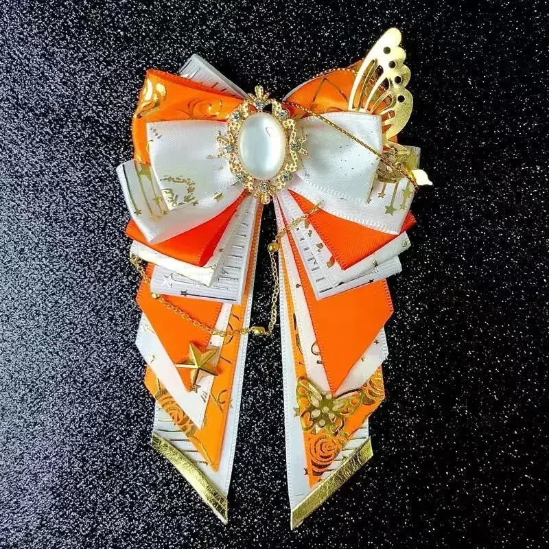 Men's Bow Tie High-end Luxury Wedding Bowtie Women's Lolita Brooch Anime Shirt Dress Accessories Handmade Jewelry Collar Flowers