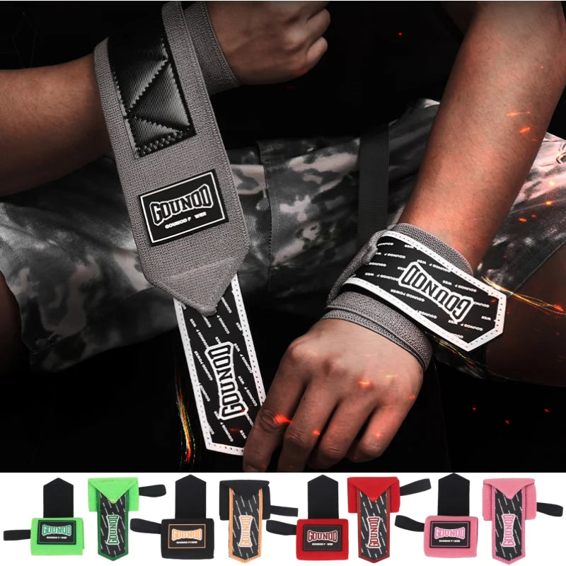Elasticity Weightlifting Wrist Wraps Gym Fitness Wrist Wraps for Men & Women Professional Strength Training Wrist Support Straps