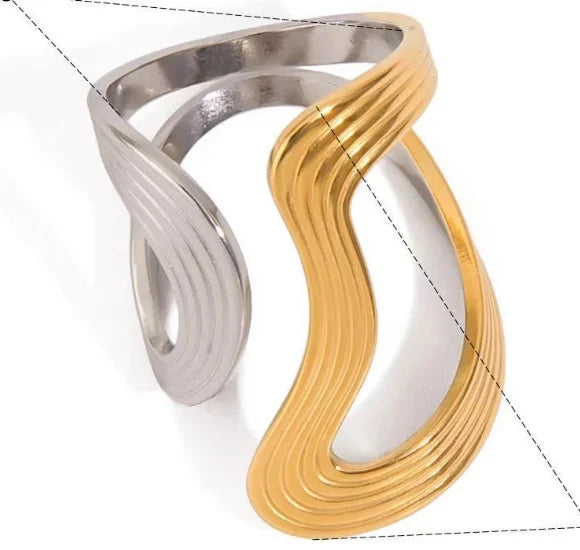 High End Waterproof Hollow Stainless Steel Finger Ring Trendy for Women Personalize Jewelry Wholesale