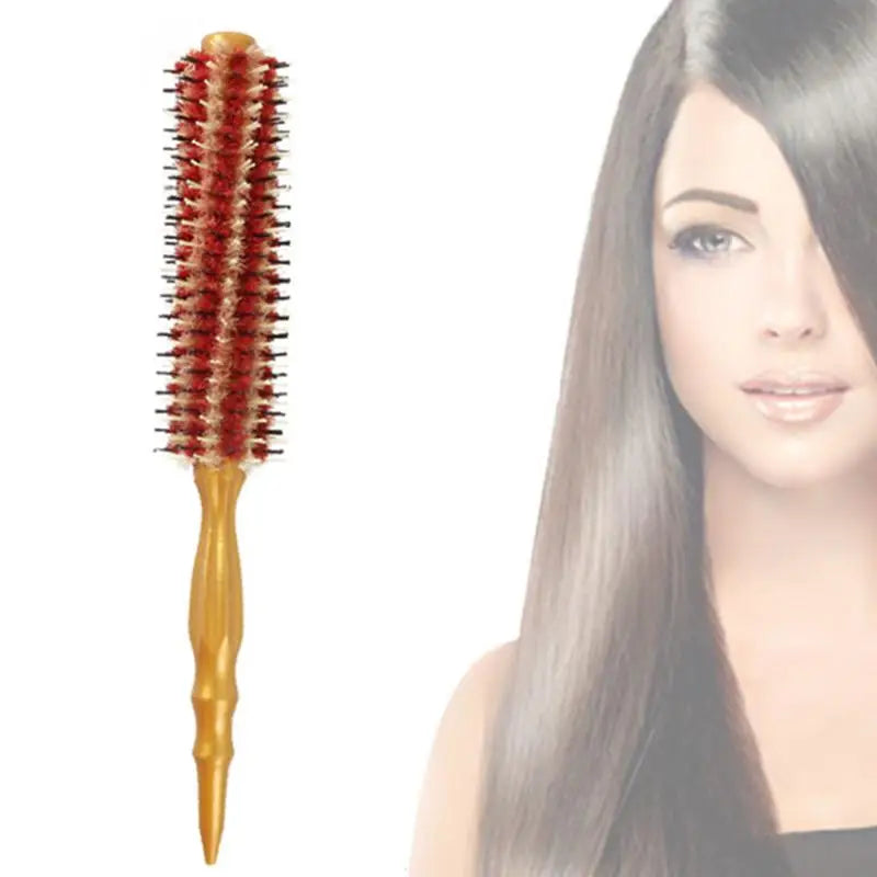 Hair Styling Comb Round Curling Brush For Medium To Long Hair Scalp Massage Detangling Comfortable Handle Salon Supplies