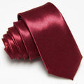 Solid Color Fashion Necktie 5CM Skinny Slim Narrow Ties for Man Black Red Blue Patterns Necktie For  Woman JK Necktie