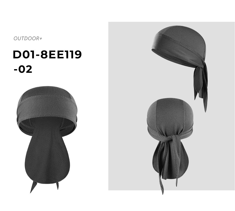Quick-drying Bandana Cooling Doo Rags Sun Protection Headscarf Summer Beanies Hats Sport Running Cycling Hip Hop Soft Cap Durags