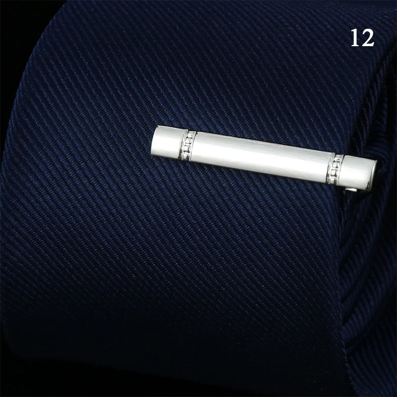 Tie Pin For Men Classic Tie Clips Copper Tie Bar Tie Collar Pin Business Corbata Necktie Clip Jewelry Gift Wedding Accessories