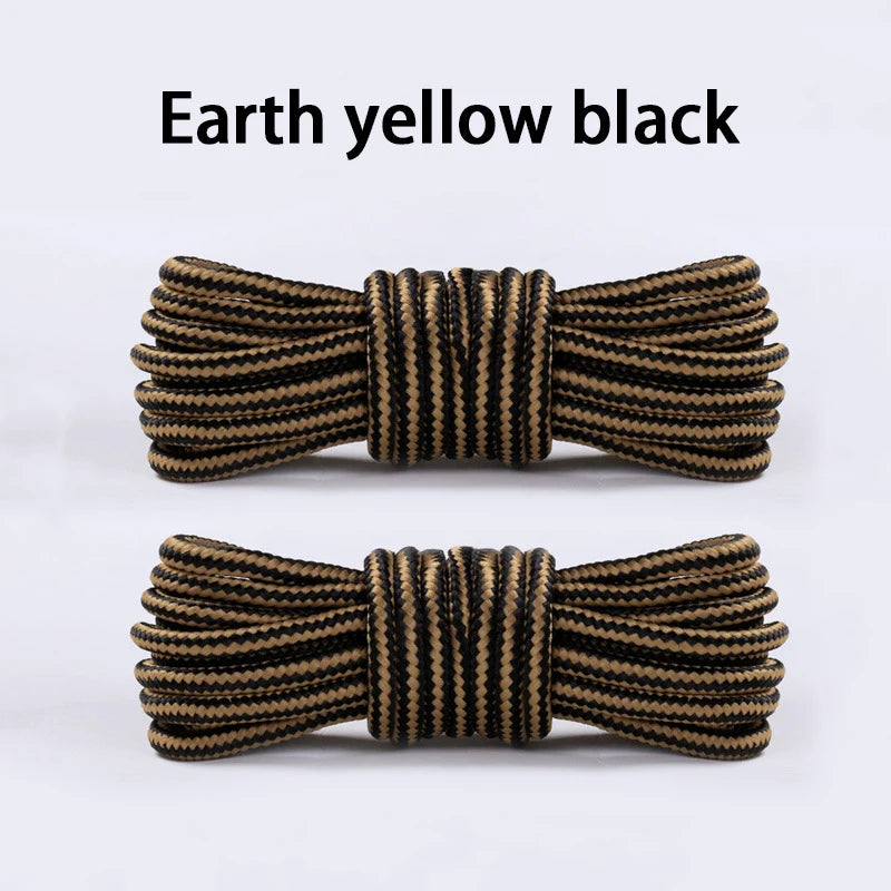 1Pair Round Striped Shoelace Outdoor Sports Shoelaces Sneaker Boots Laces Length 70cm/90cm/120cm/150cm