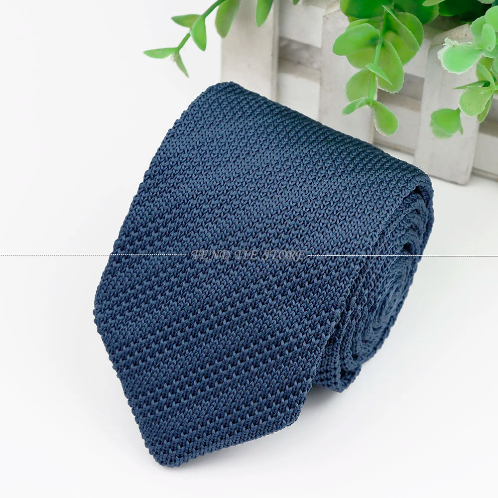 Classic Woven Neck Tie Men's Colourful Solid Tie Knitted Neckties Woven Neckties Business Office Wedding Party Accessories Gifts