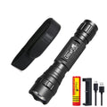 UltraFire WF-501B LED Tactical Police Flashlight 1200LM Military Torch with Duty Belt Holster Rechargeable Battery and Charger