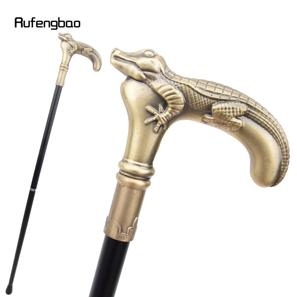 Elegant Copper Lizard Cosplay Cane - 35" Decorative Stick for Costume Parties & Collectors, Antique Style, Ideal Gift for Men an