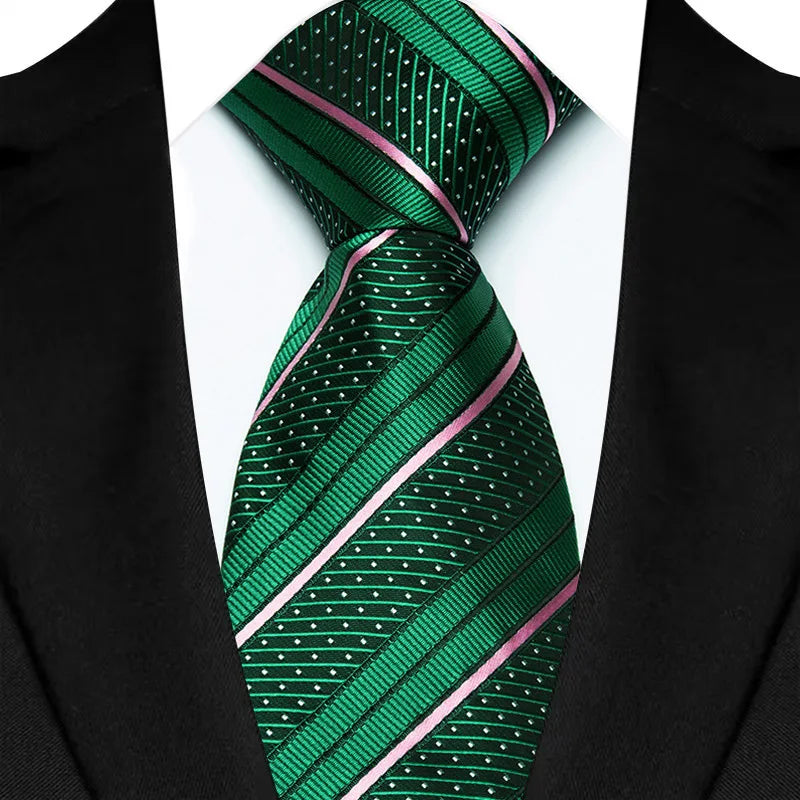 8CM Men's Ties Necktie For Man Wedding Business Party Stripes Striped Jacquard Woven Neck Tie Daily Wear Accessories Gift
