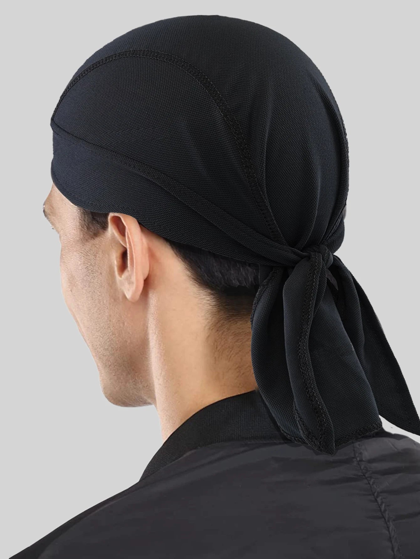 Durag for Men Cycling Pirate Hat Breathable Mesh Pirate Bandana Cap Sweat Absorbent Helmet Inner Head Cover Skull Cap for
