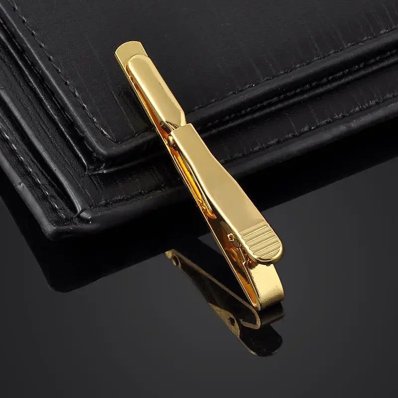 1PCS Tie Clips For Men Fashion Simple Bar Clasp Necktie Accessories Clasp Tie Pin Daily Business Wedding Ceremony Tie Clip Pin