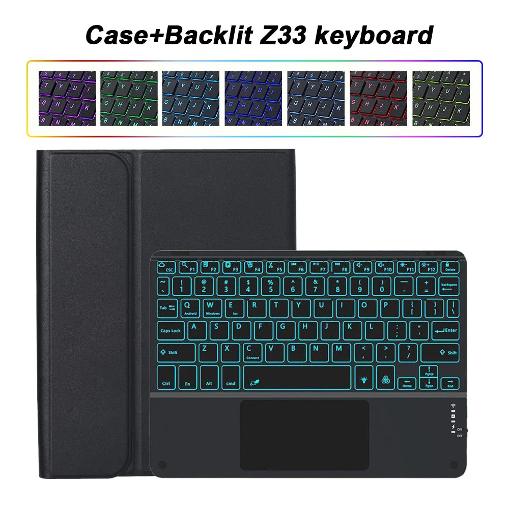 For Samsung Galaxy Tab A9 Plus 11 inch Case, Keyboard Case for Samsung Galaxy Tab A9+ 11 inch SM-X210/X216/X218