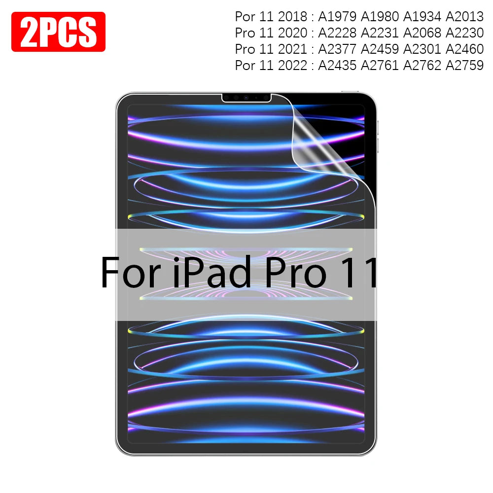 2PCS Paper Feel Film For Ipad 10 10th Pro 13 M4 M5 12.9 2025 Screen Protector Ipad Air 11 5 4 M3 M2 A16 9th Generation Mini 6 7