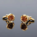 Copper Plated Cufflinks Light Luxury Fashion Men's Women's Formal Wear Suit Shirt Accessories High-end Banquet Wedding Gifts