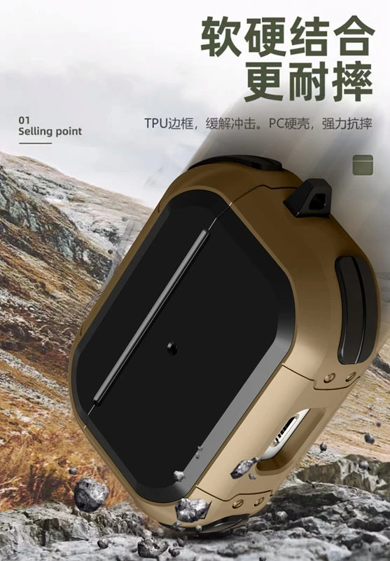 Armor Protective Case For AirPods Pro 3 2nd Generation AirPods 4 3rd 3 2 1st Gen Cover Accessories Shockproof Coque Capa Funda