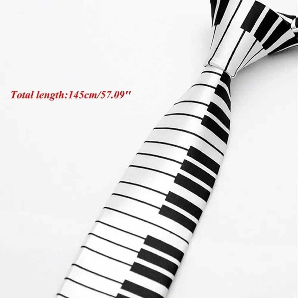 Slim Piano Men Keyboard Music Tie Casual Necktie Tie