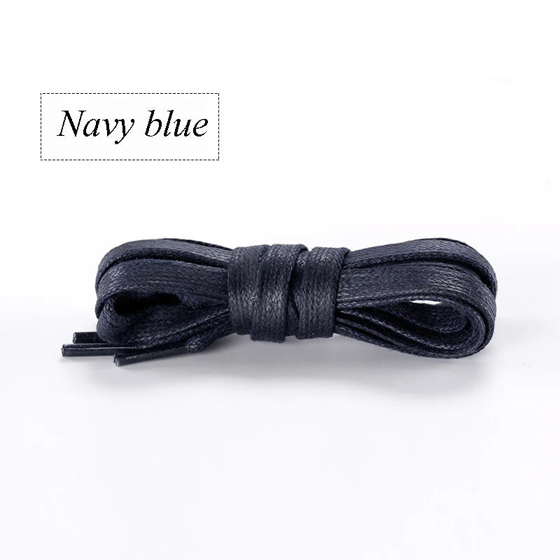 Fashion Flat Waxed Cotton Shoe Laces Unisex Boots Casual Sneakers Shoelace Leather Laces Shoes Boots Waterproof for Shoelaces
