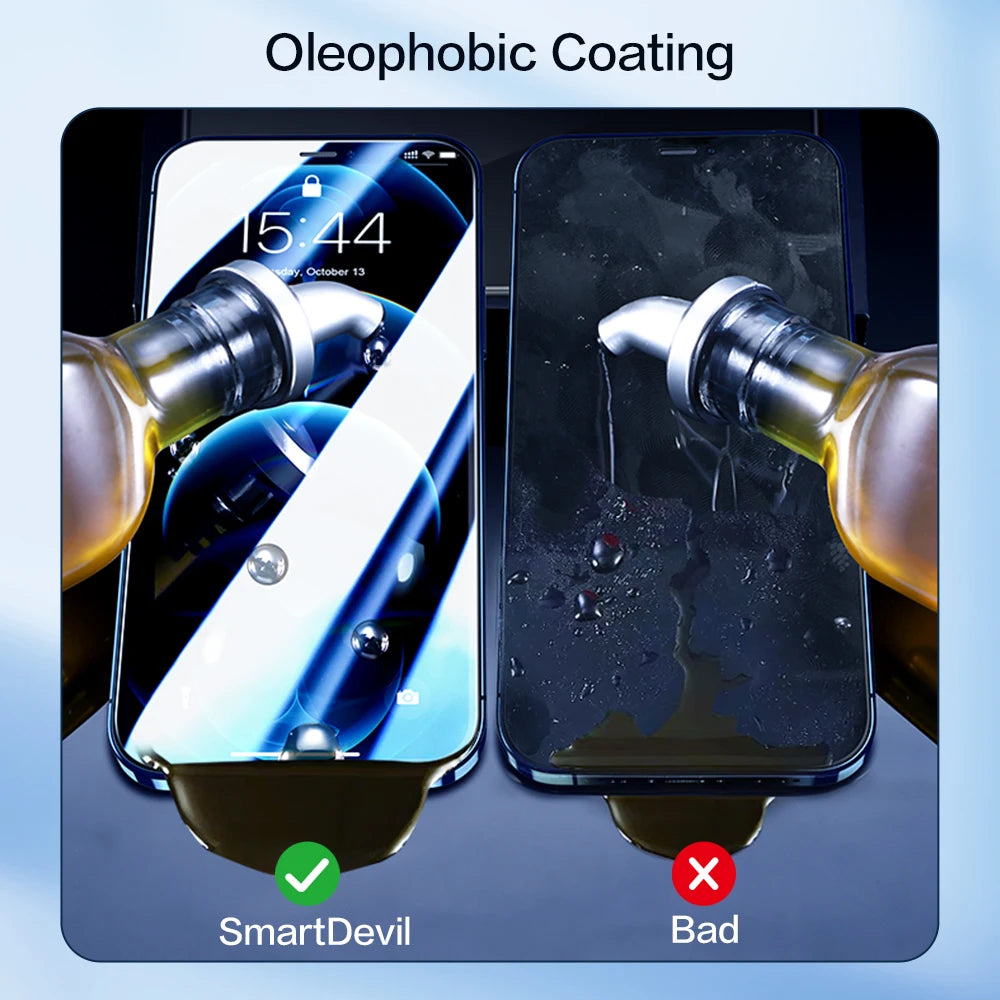 SmartDevil Screen Protector For iPhone 14 11 12 13 Mini Pro Max Tempered Glass X 8 7 Plus XS XR Non-full Cover Front Film