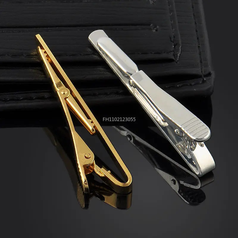 1PCS Tie Clips For Men Fashion Simple Bar Clasp Necktie Accessories Clasp Tie Pin Daily Business Wedding Ceremony Tie Clip Pin