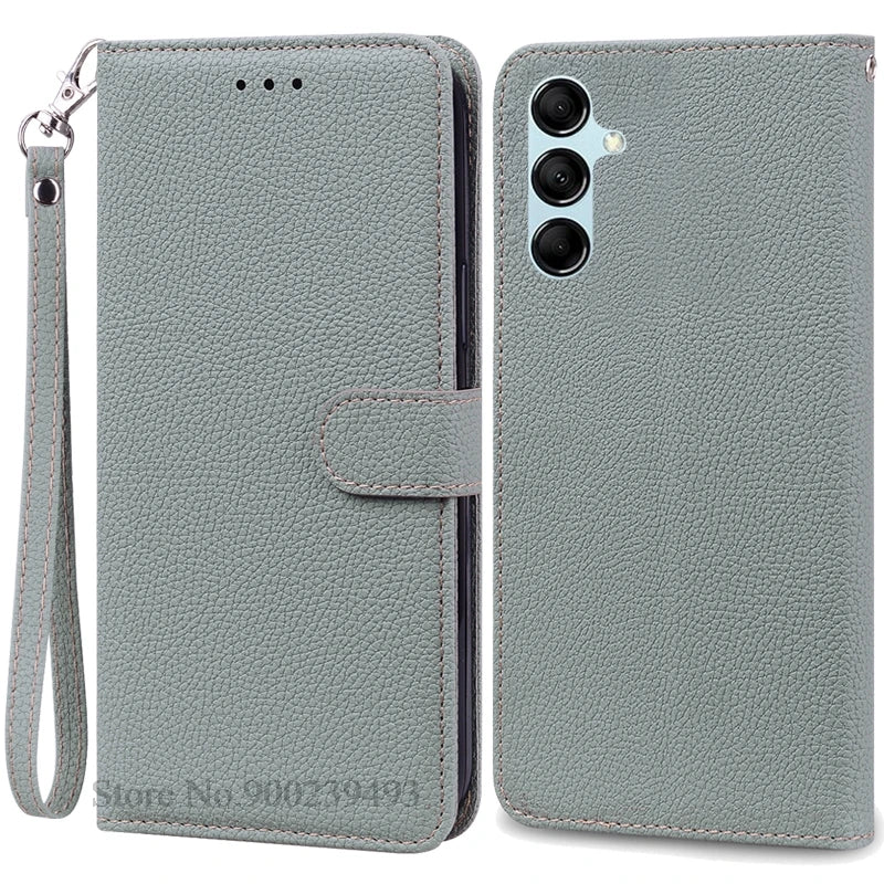 For Samsung Galaxy M55 Case Leather Wallet Flip Phone Case For Samsung M55 M156B Cover For Samsung Galaxy M55 5G Case Fundas