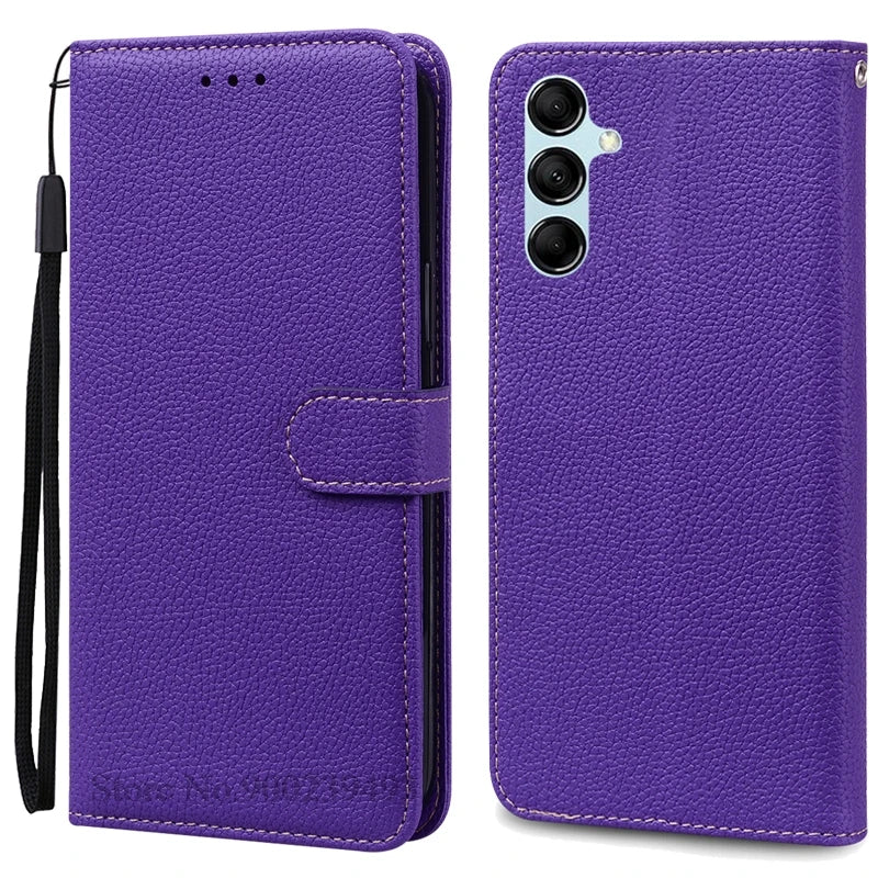 For Samsung Galaxy M55 Case Leather Wallet Flip Phone Case For Samsung M55 M156B Cover For Samsung Galaxy M55 5G Case Fundas