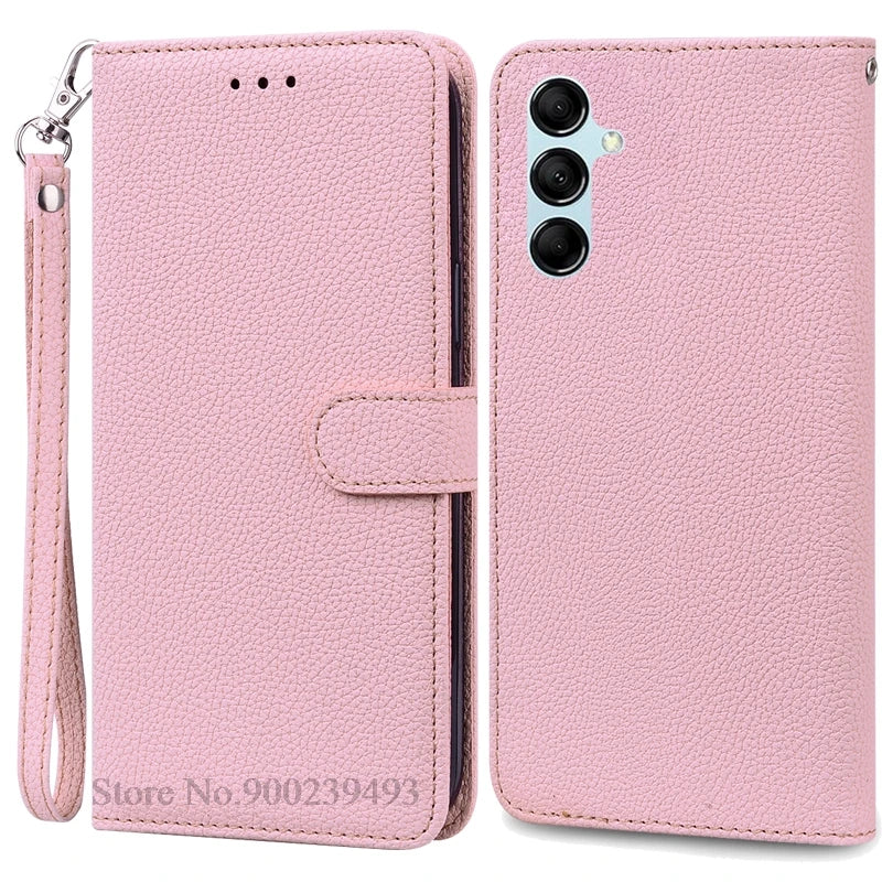 For Samsung Galaxy M55 Case Leather Wallet Flip Phone Case For Samsung M55 M156B Cover For Samsung Galaxy M55 5G Case Fundas