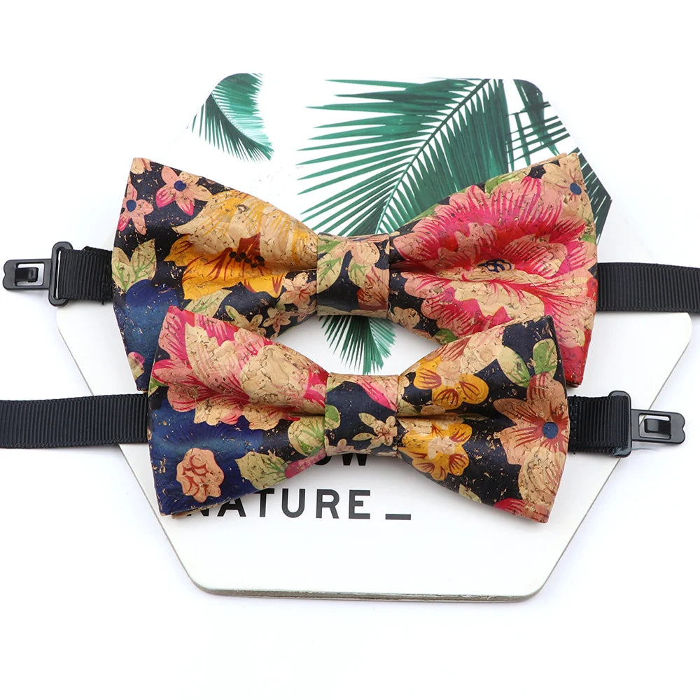 Novel Wooden Bow Tie For Man Women Cork Bowknot Retro Wood Handmade Bowties Daily Party Wedding Accessories Butterfly Wholesale