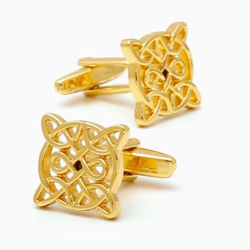 Copper Plated Cufflinks Light Luxury Fashion Men's Women's Formal Wear Suit Shirt Accessories High-end Banquet Wedding Gifts