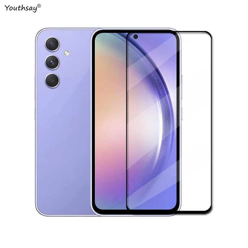 For Samsung Galaxy A55 Tempered Glass Samsung Galaxy A55 A35 A25 A15 M55 M15 Screen Protector Protective Phone Film Samsung A55