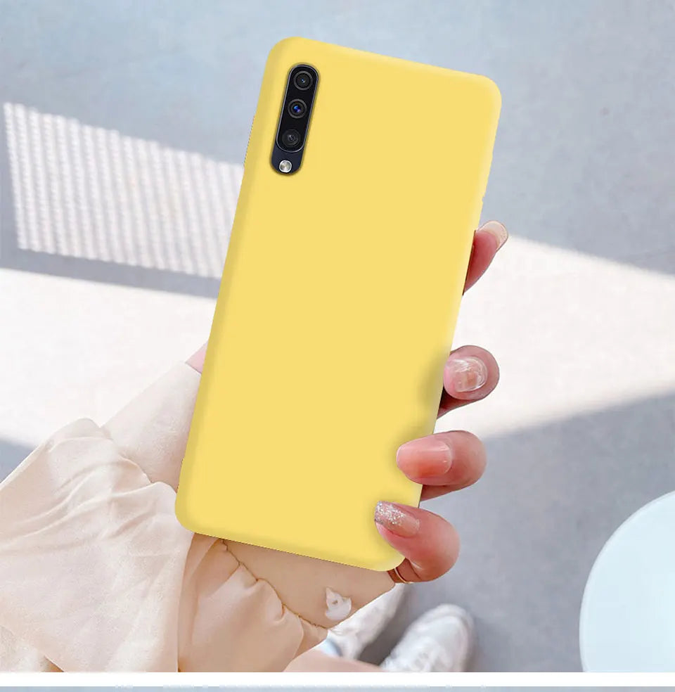 For Samsung A50 A50S A30S A70 Phone Case Liquid Silicone TPU Back Cover For Samsung Galaxy A 50 A50s Phone Fundas