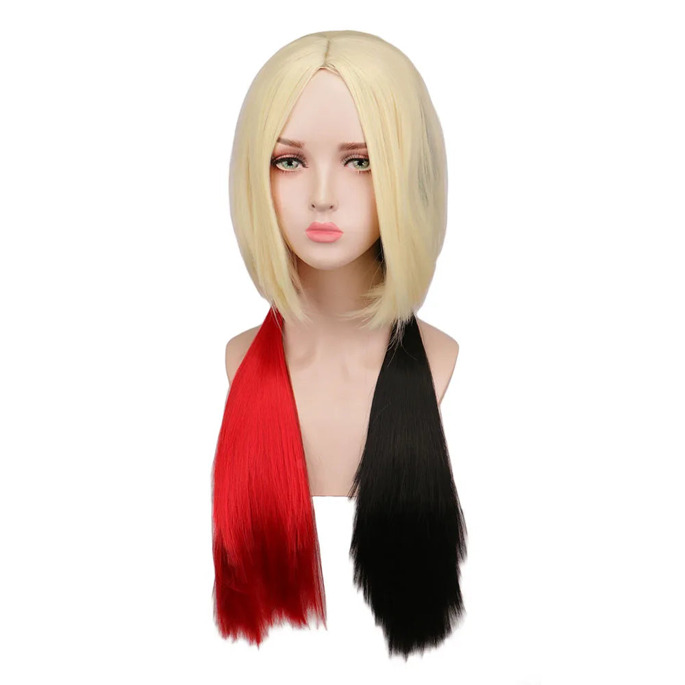 Women Hair Anime Wigs For Women Blonde Red Black Clown Halloween Cosplay Costume