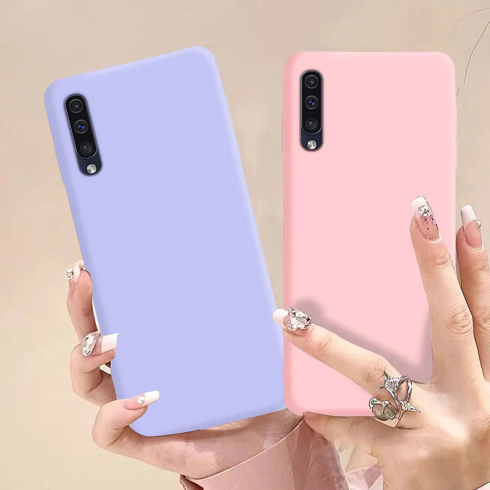 For Samsung A50 A50S A30S A70 Phone Case Liquid Silicone TPU Back Cover For Samsung Galaxy A 50 A50s Phone Fundas