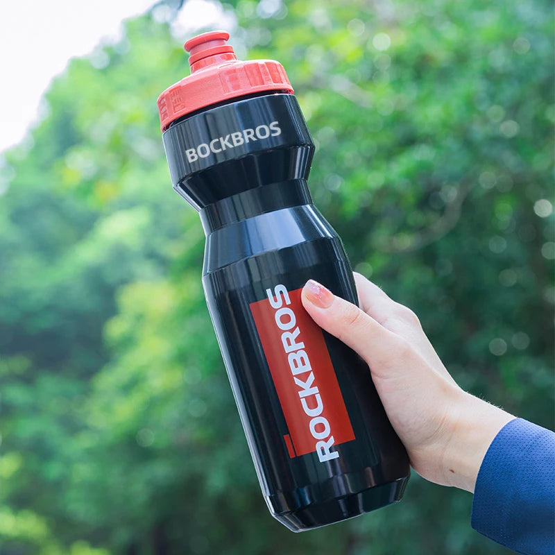 ROCKBROS 750ml Bicycle Water Bottle Plastic Sports Fitness Running Hiking Kettle Leak-proof Bike Bottle Cage