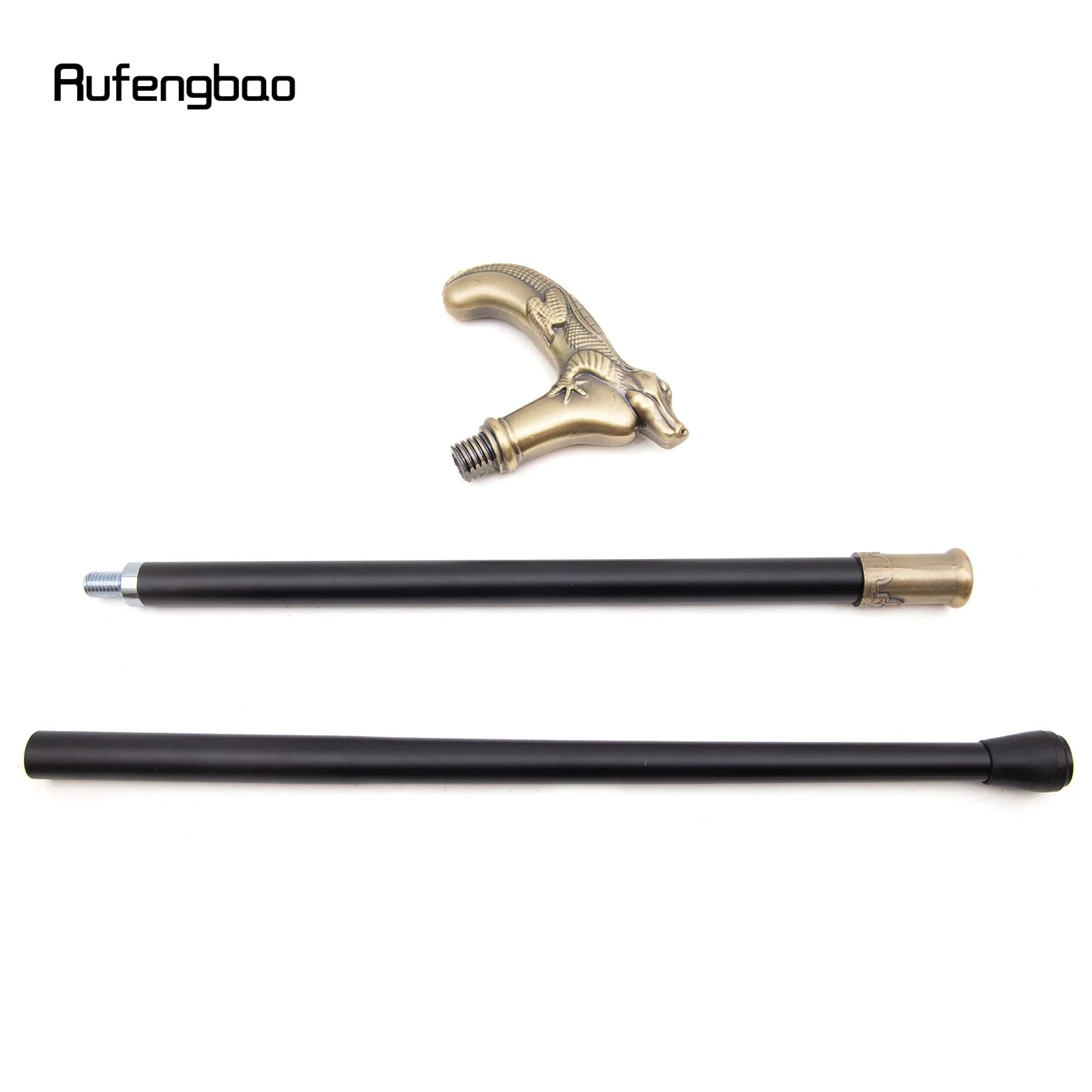 Elegant Copper Lizard Cosplay Cane - 35" Decorative Stick for Costume Parties & Collectors, Antique Style, Ideal Gift for Men an