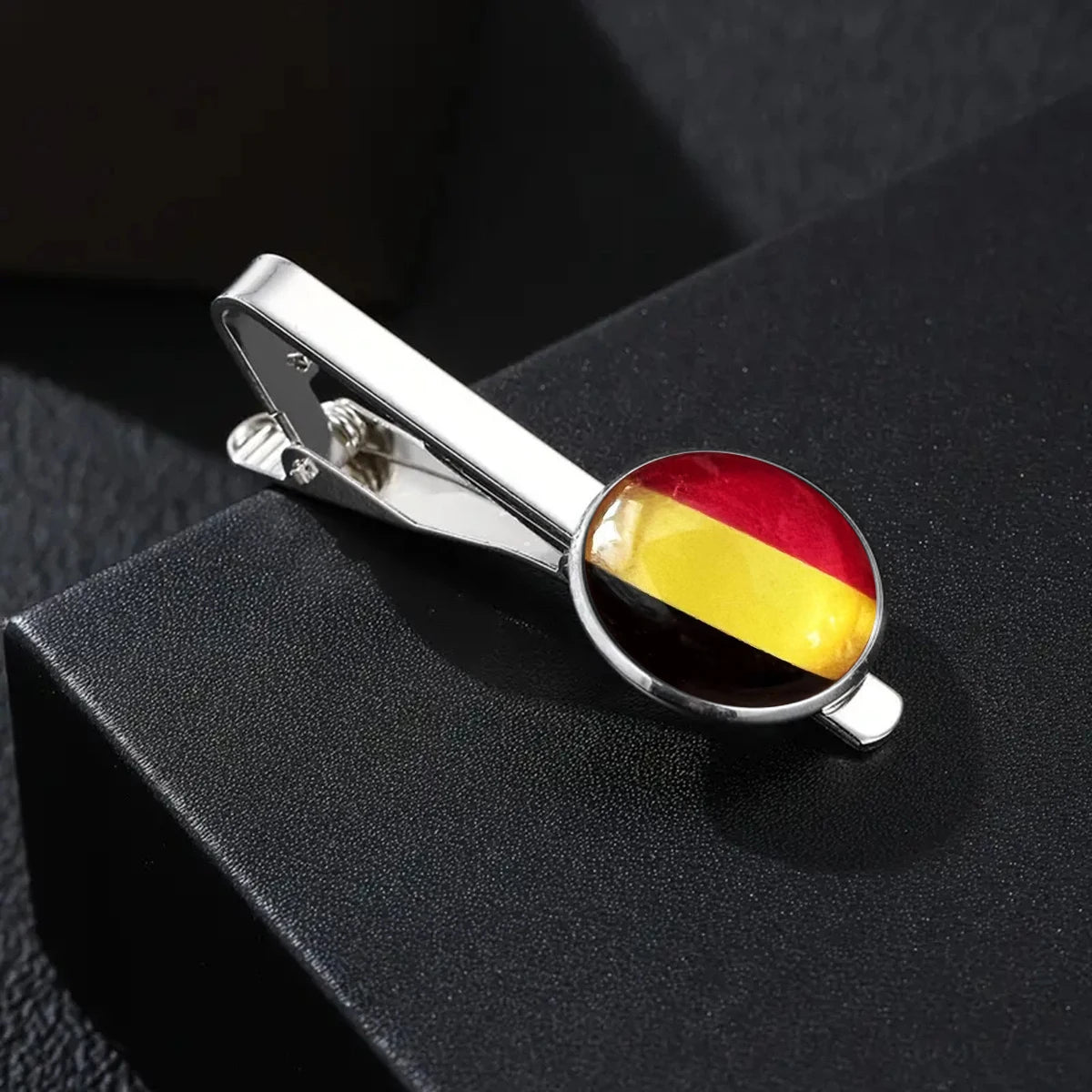 Country Flag Tie Clip For Men Germany Wales USA Macedonia Canada Man Shirt Business Party Gift Jewelry Cuff Luxury Fashion
