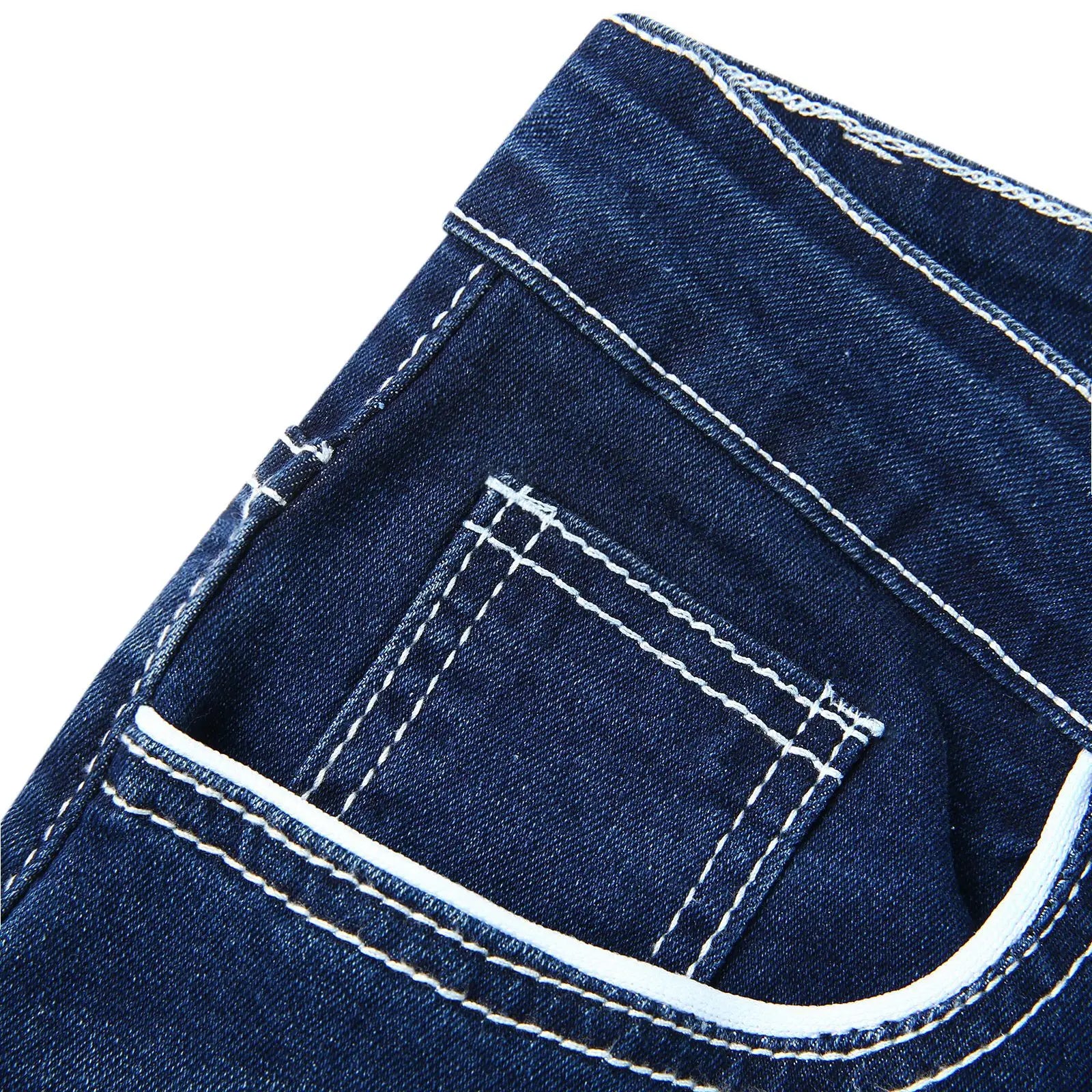Straight Jeans Men Washed No Hole Jean Spring Summer Boyfriend Jeans Streetwear Loose Cacual Designer Long Denim Pants Trousers